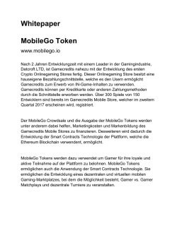 Whitepaper MobileGo Token