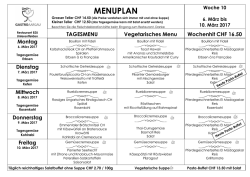 menuplan - GastroAargau