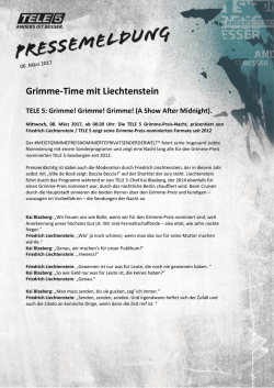 Grimme-Time mit Liechtenstein