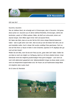 Newsletter -1 -2017 - Golfclub Rheinblick