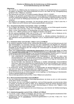 Hinweise zur Mitteilung und Anerkennung von