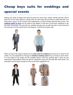 Cheap boys suits for weddings and special events