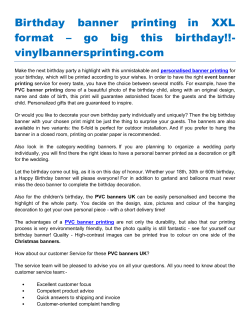 Birthday banner printing in XXL format – go big this birthday!!- vinylbannersprinting.com