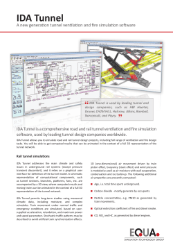 IDA Tunnel brochure