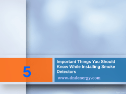 5 Important Things You Should Know While Installing Smoke Detectors