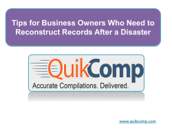 Tips for Business Owners Who Need to Reconstruct Records After a Disaster