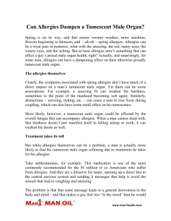 Can Allergies Dampen a Tumescent Male Organ?