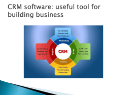CRM software useful tool for building business