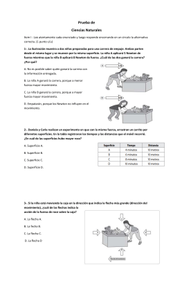 PRUEBA CIENCIAS NATURALES 4 MATERIA FUERZA