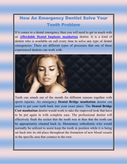 How An Emergency Dentist Solve Your Teeth Problem