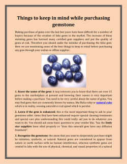 Things to keep in mind while purchasing gemstone