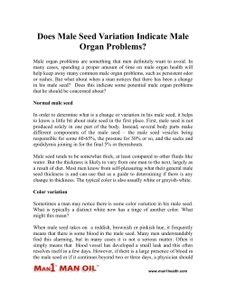 Does Male Seed Variation Indicate Male Organ Problems