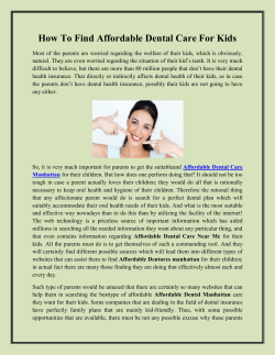 How To Find Affordable Dental Care For Kids