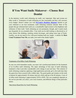 If You Want Smile Makeover