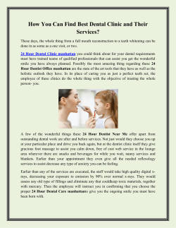 How You Can Find Best Dental Clinic and Their Services (1)