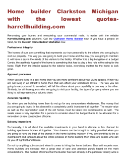 Home builder Clarkston Michigan with the lowest quotes harrellbuilding.com