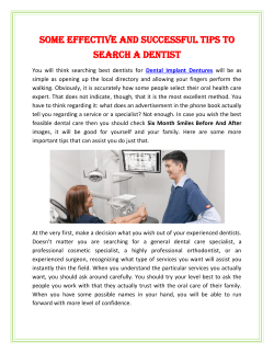 Some Effective And Successful tips To Search A Dentist (1)