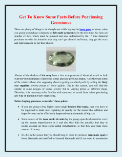 Get To Know Some Facts Before Purchasing Gemstones