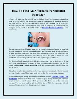 How To Find An Affordable Periodontist Near Me