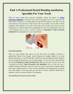 Find A Professional Dental Bonding manhattan Specialist For Your Needs
