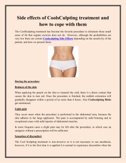 Side effects of CoolsCulpting treatment and how to cope with them