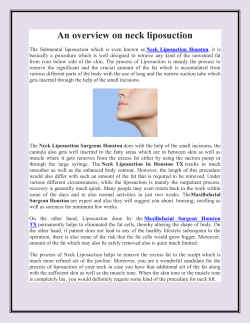 An overview on neck liposuction