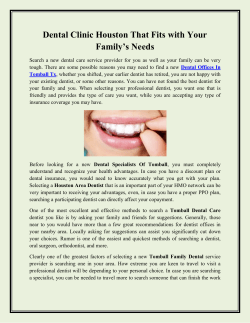 Dental Clinic Houston That Fits with Your Family