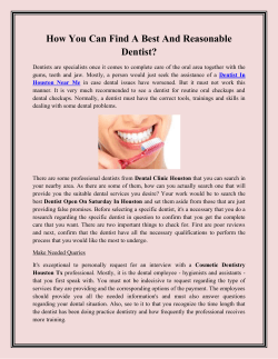 How You Can Find A Best And Reasonable Dentist