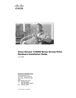 Cisco Aironet 1130AG Series Access Point