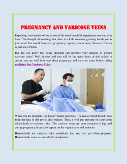 Pregnancy and varicose veins