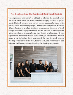 Are You Searching The Services of Root Canal Dentist
