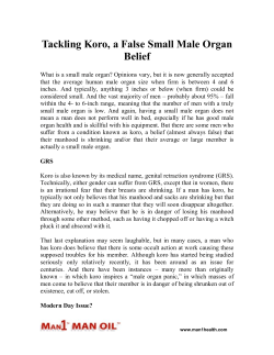 Tackling Koro, a False Small Male Organ Belief