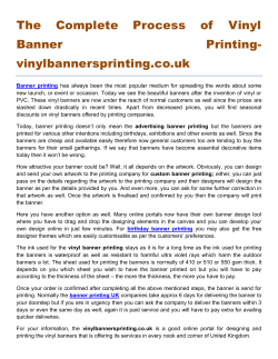 The Complete Process of Vinyl Banner Printing vinylbannersprinting.co.uk