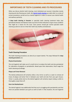 Importance Of Teeth cleaning And Its Procedure