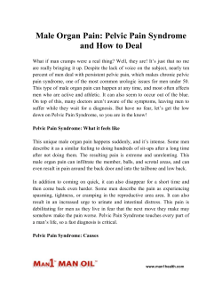 Male Organ Pain: Pelvic Pain Syndrome and How to Deal